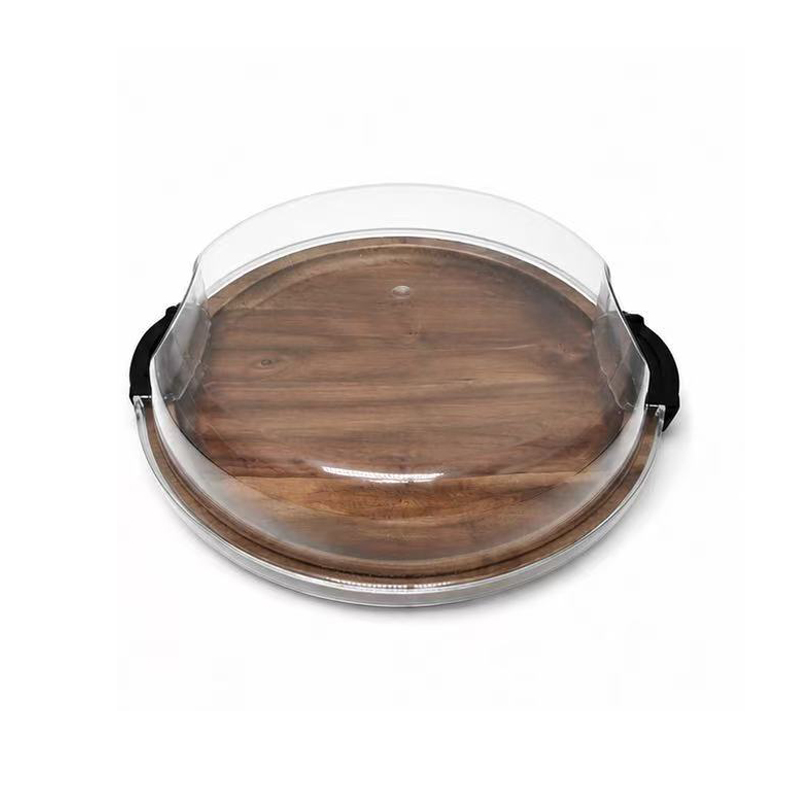 Wooden tray with lid
