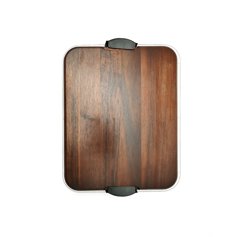 Wooden tray with lid