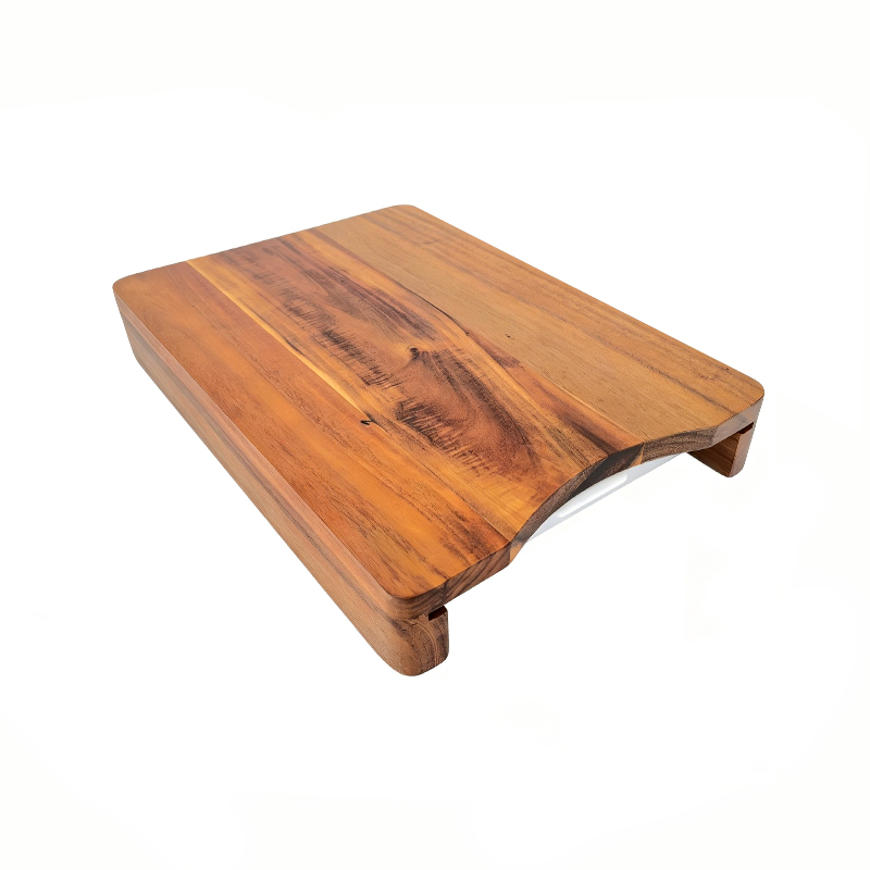 Wooden cutting board with  serving tray