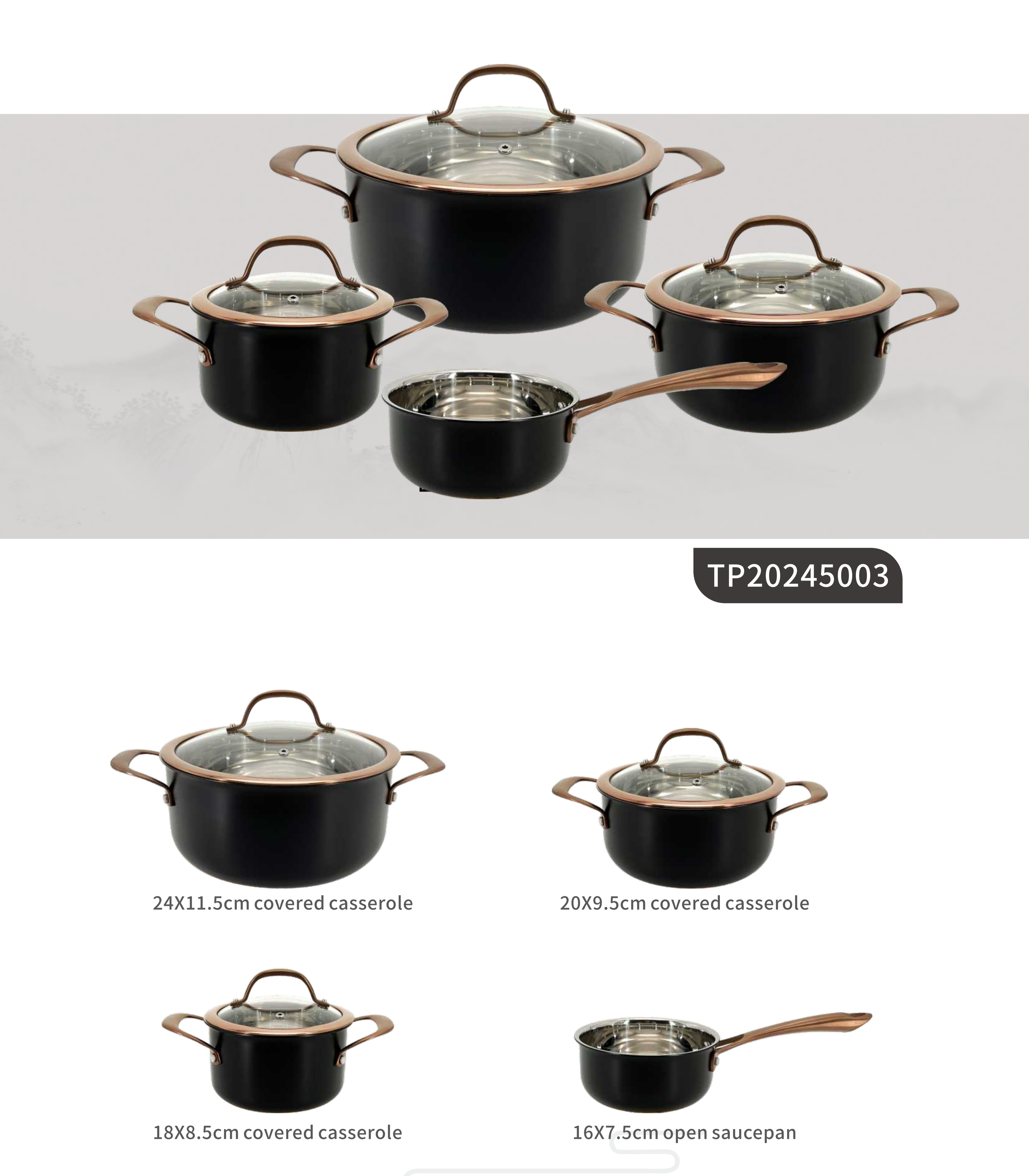Stainless steel cookware sets
