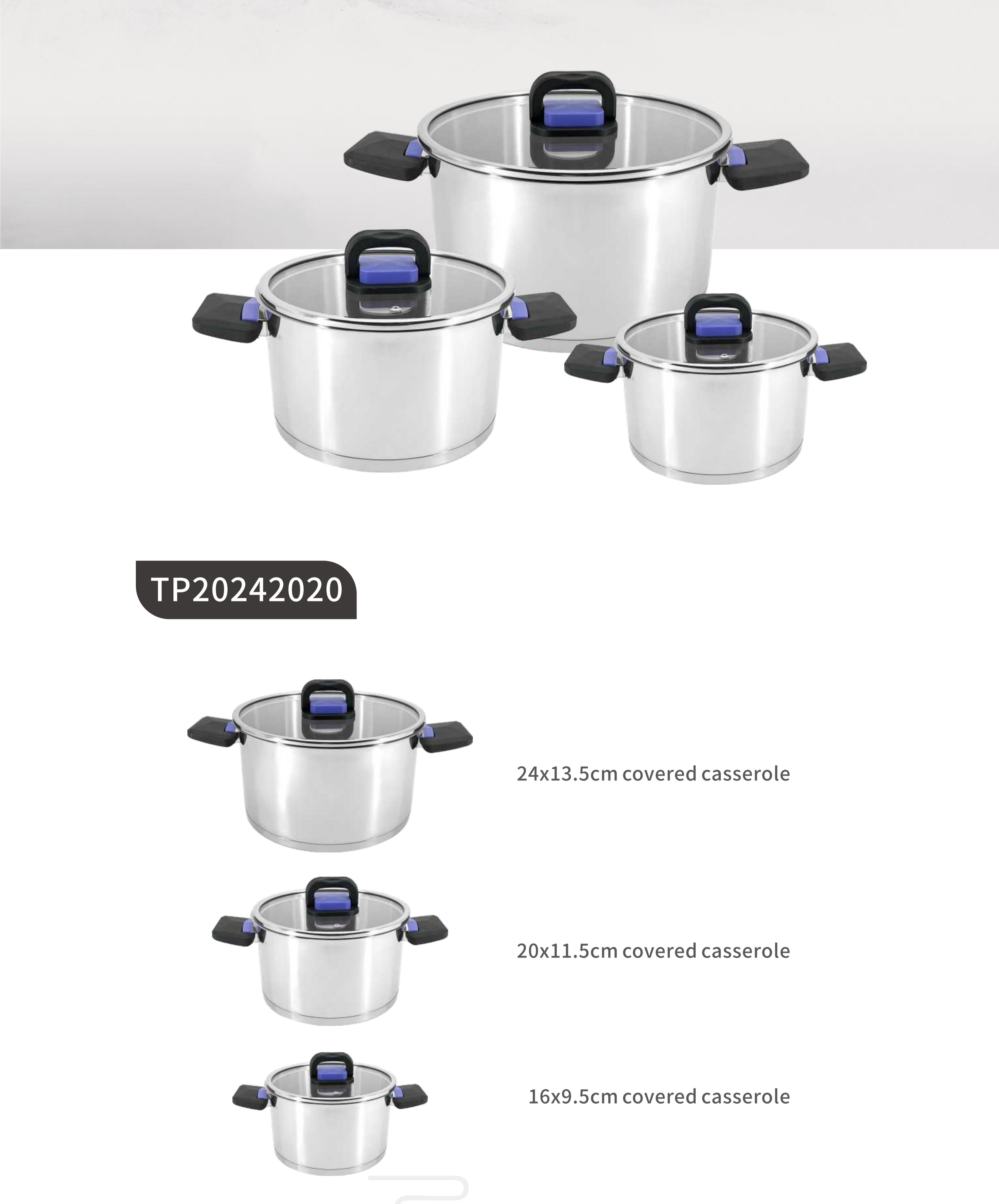 Stainless steel cookware sets