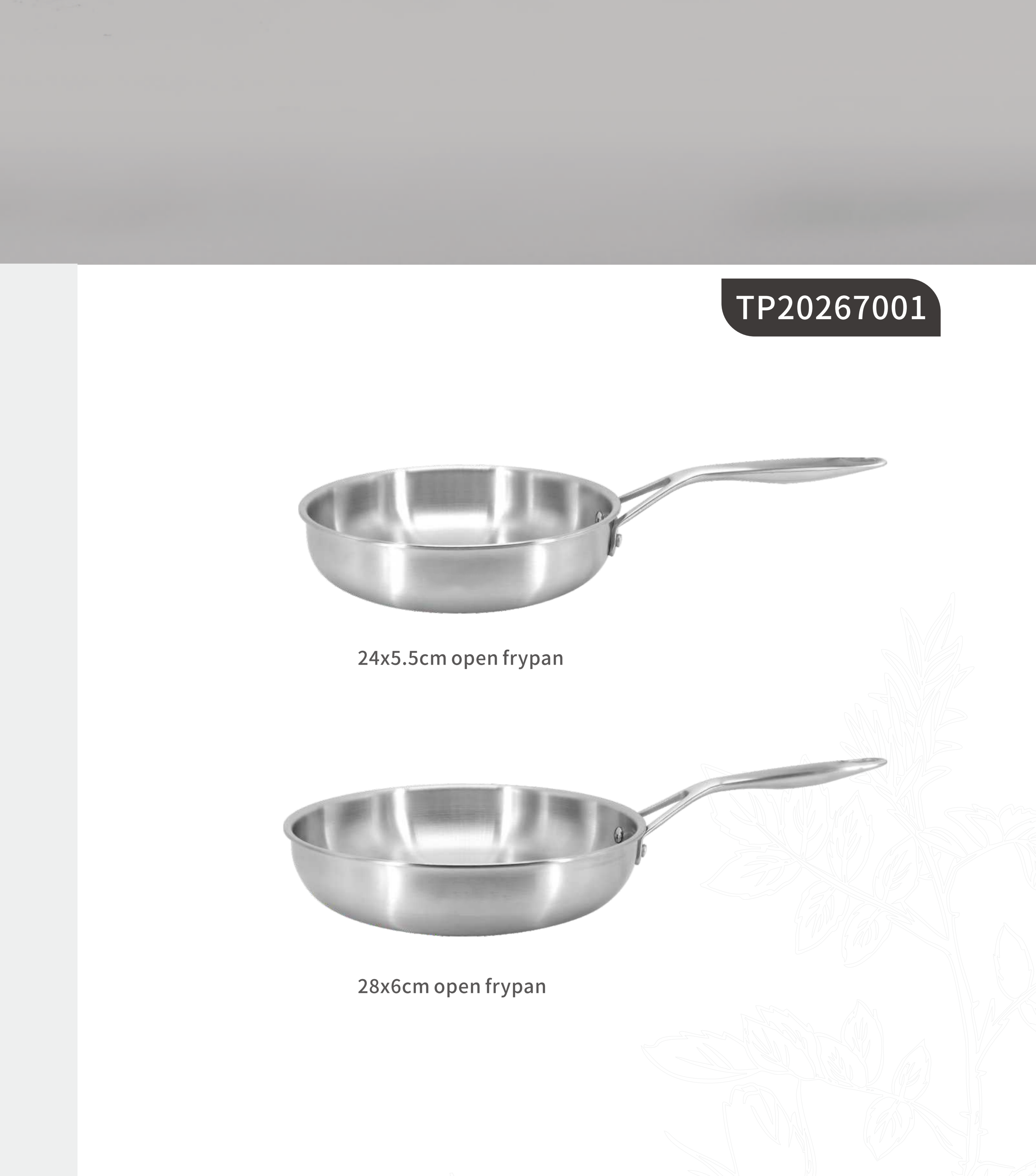 Stainless steel cookware sets