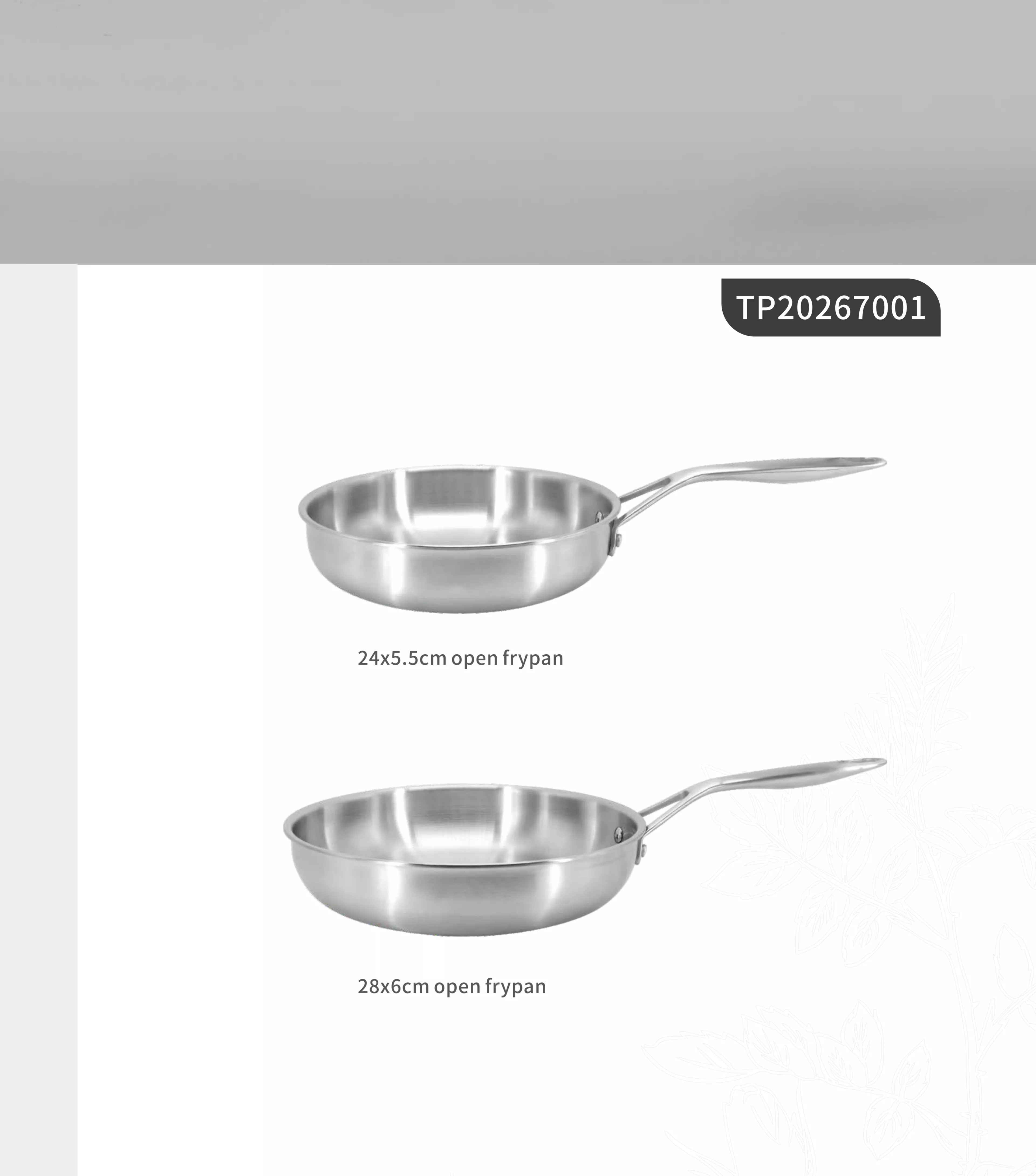 Stainless steel cookware sets