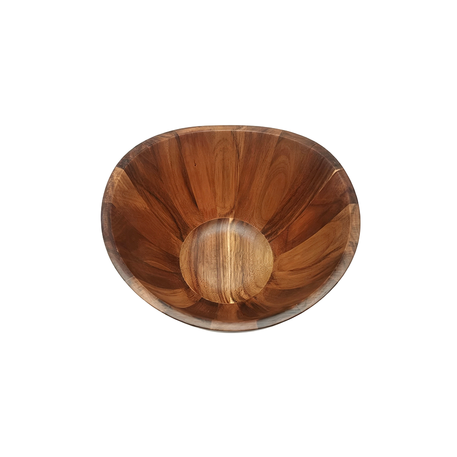 Wooden salad bowl