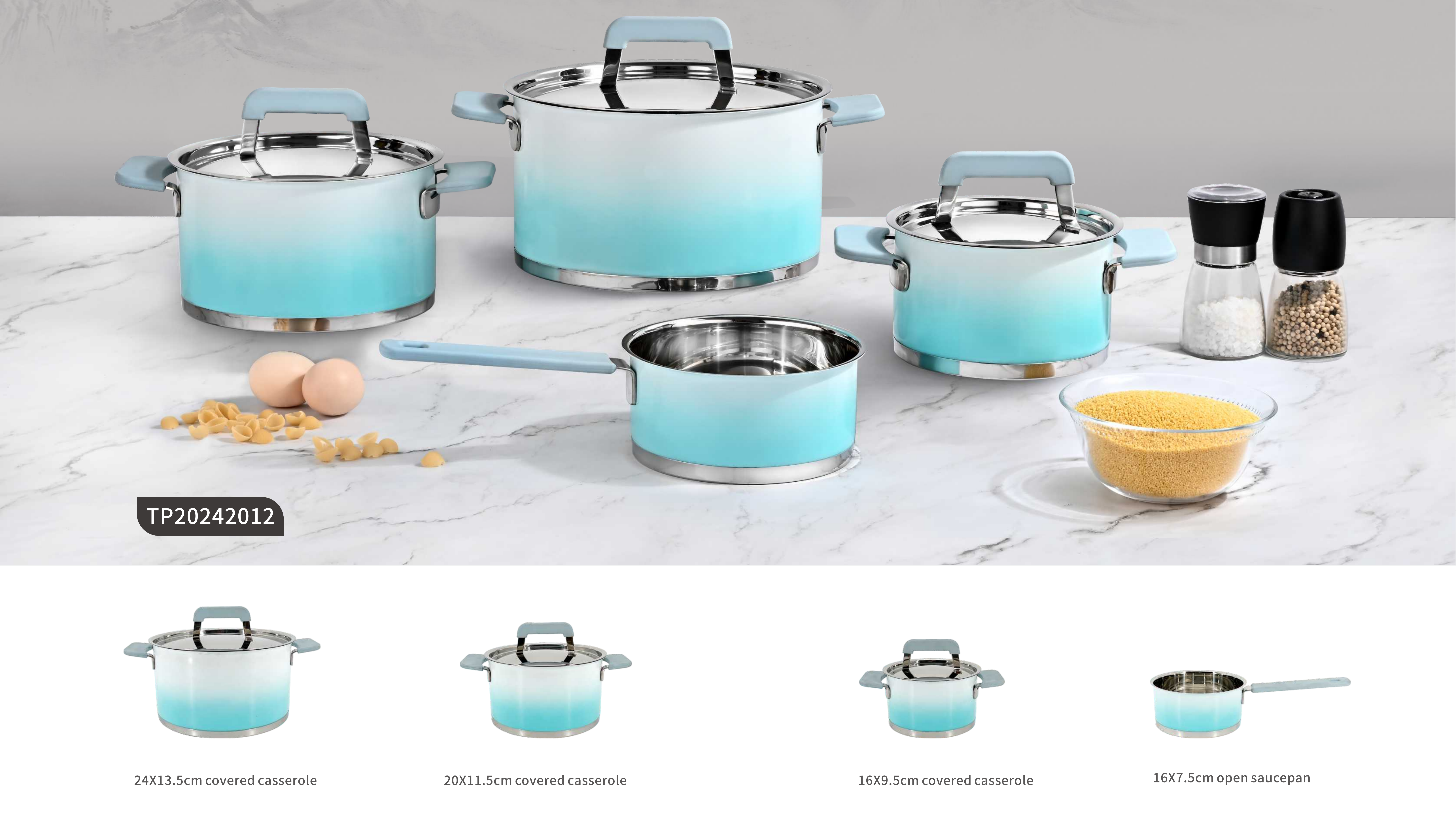 Stainless steel cookware sets