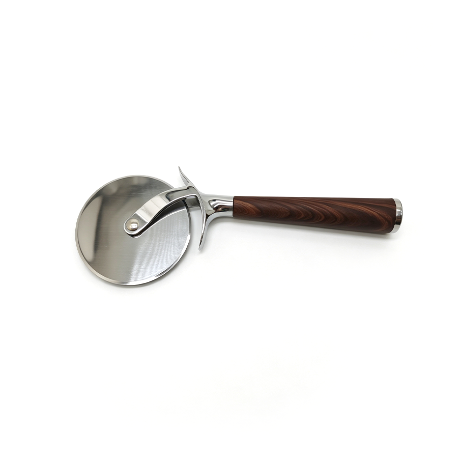 Pizza Cutter With Wooden Handle