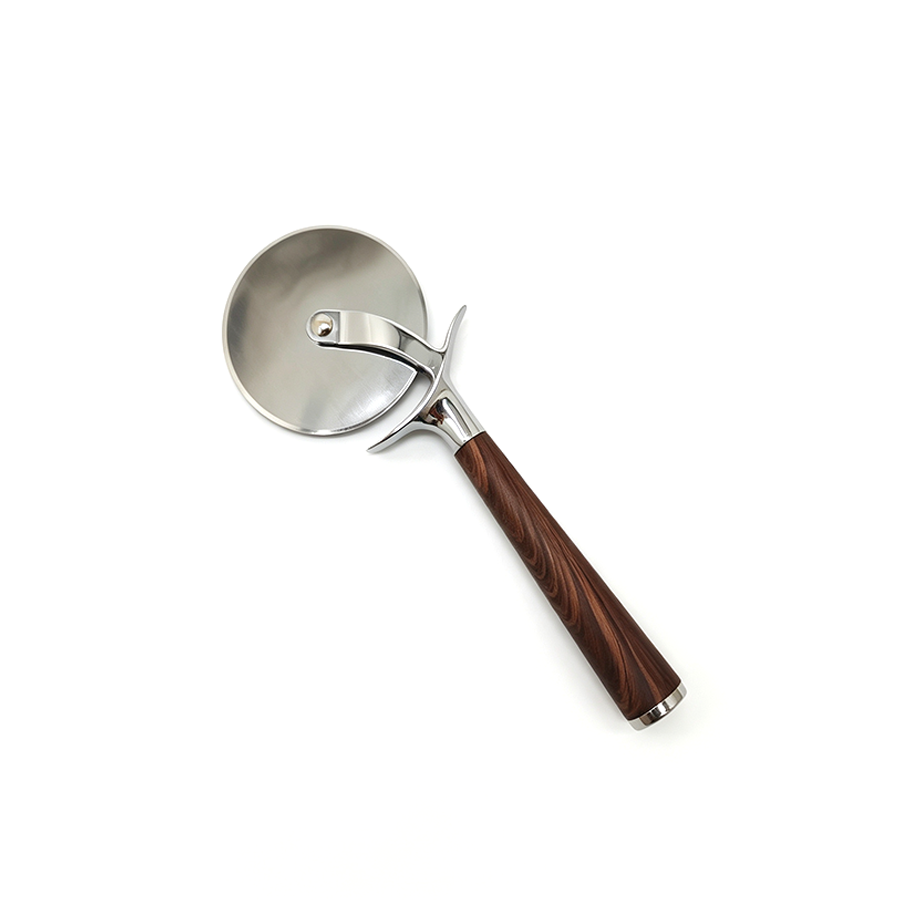 Pizza Cutter With Wooden Handle