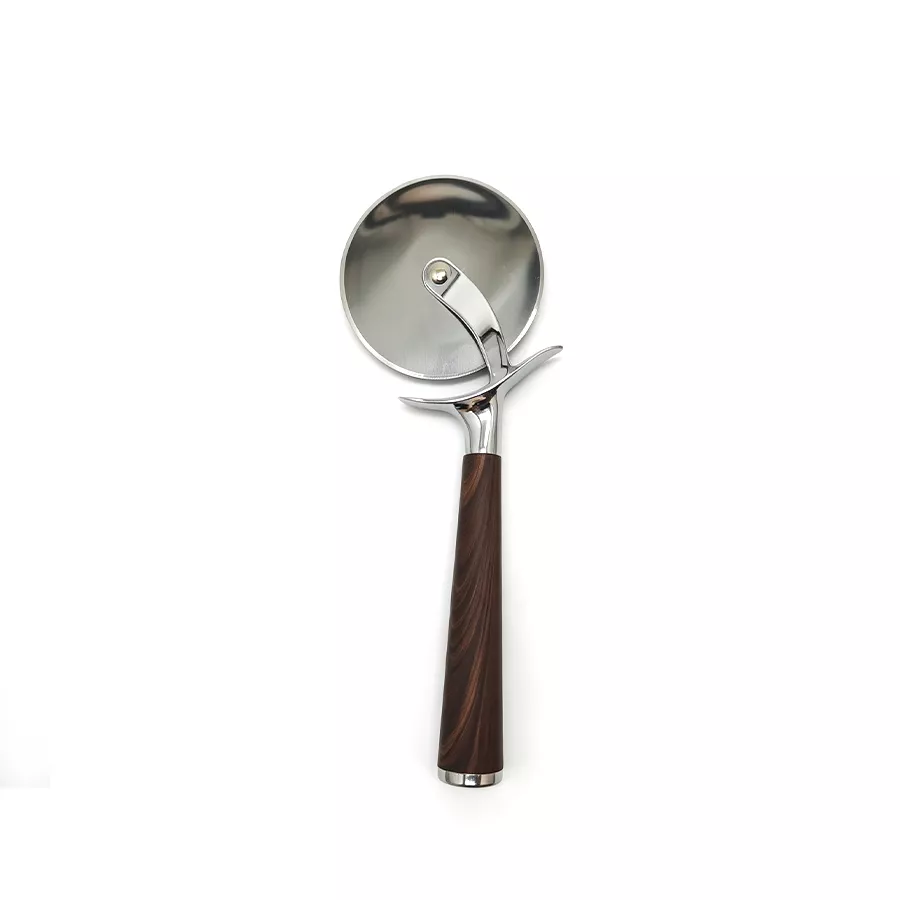 Pizza Cutter With Wooden Handle