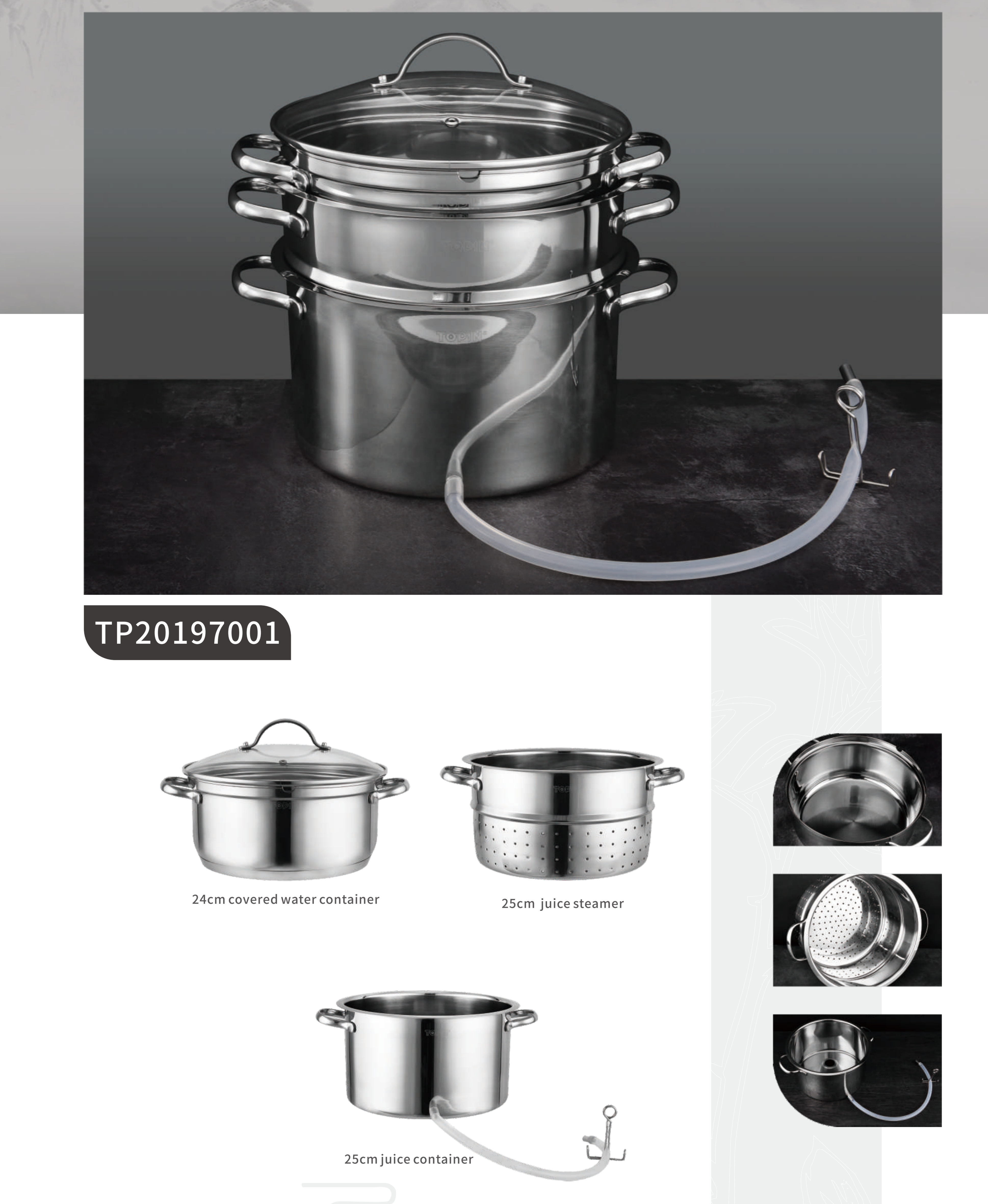 Stainless steel cookware sets