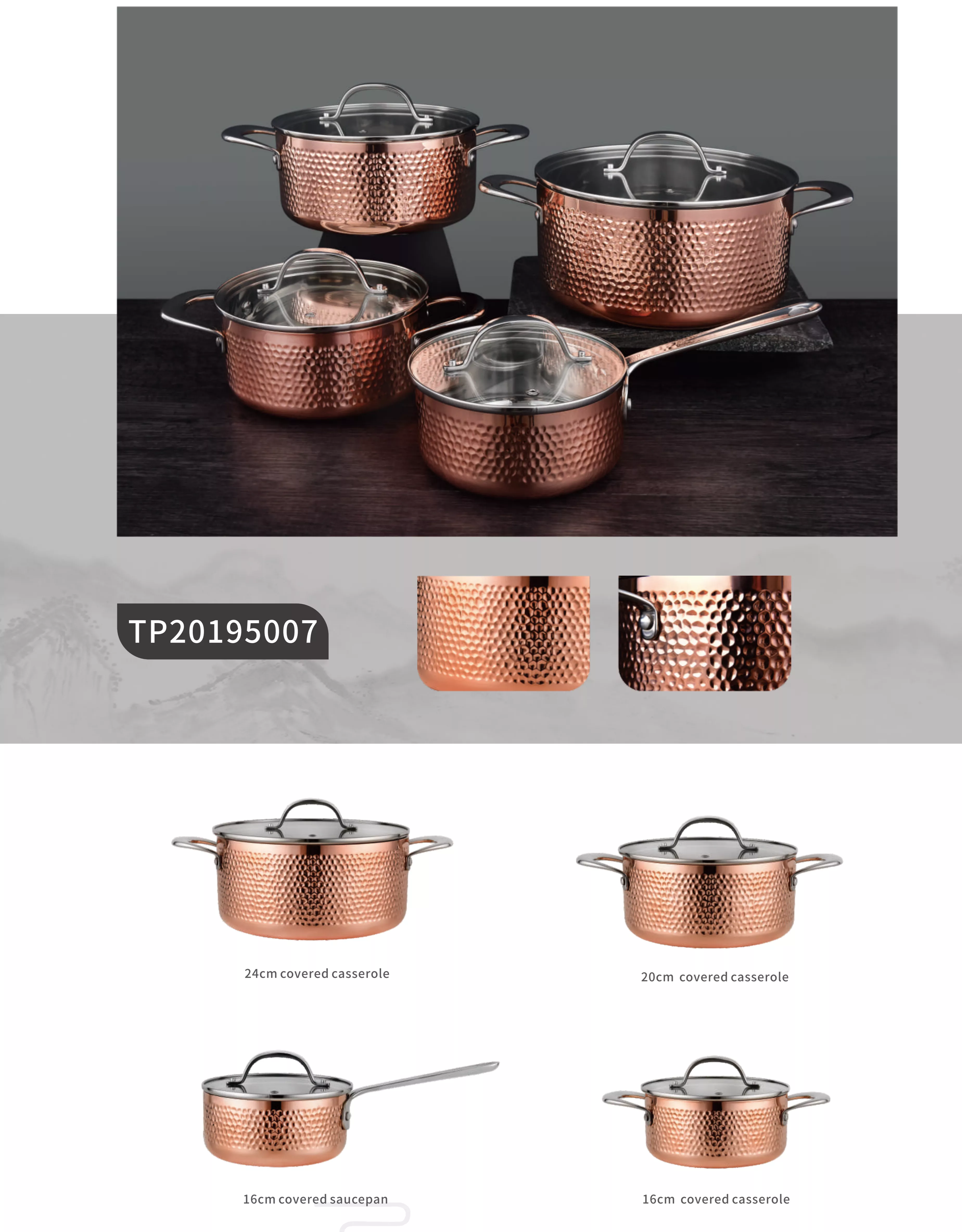 Stainless steel cookware sets