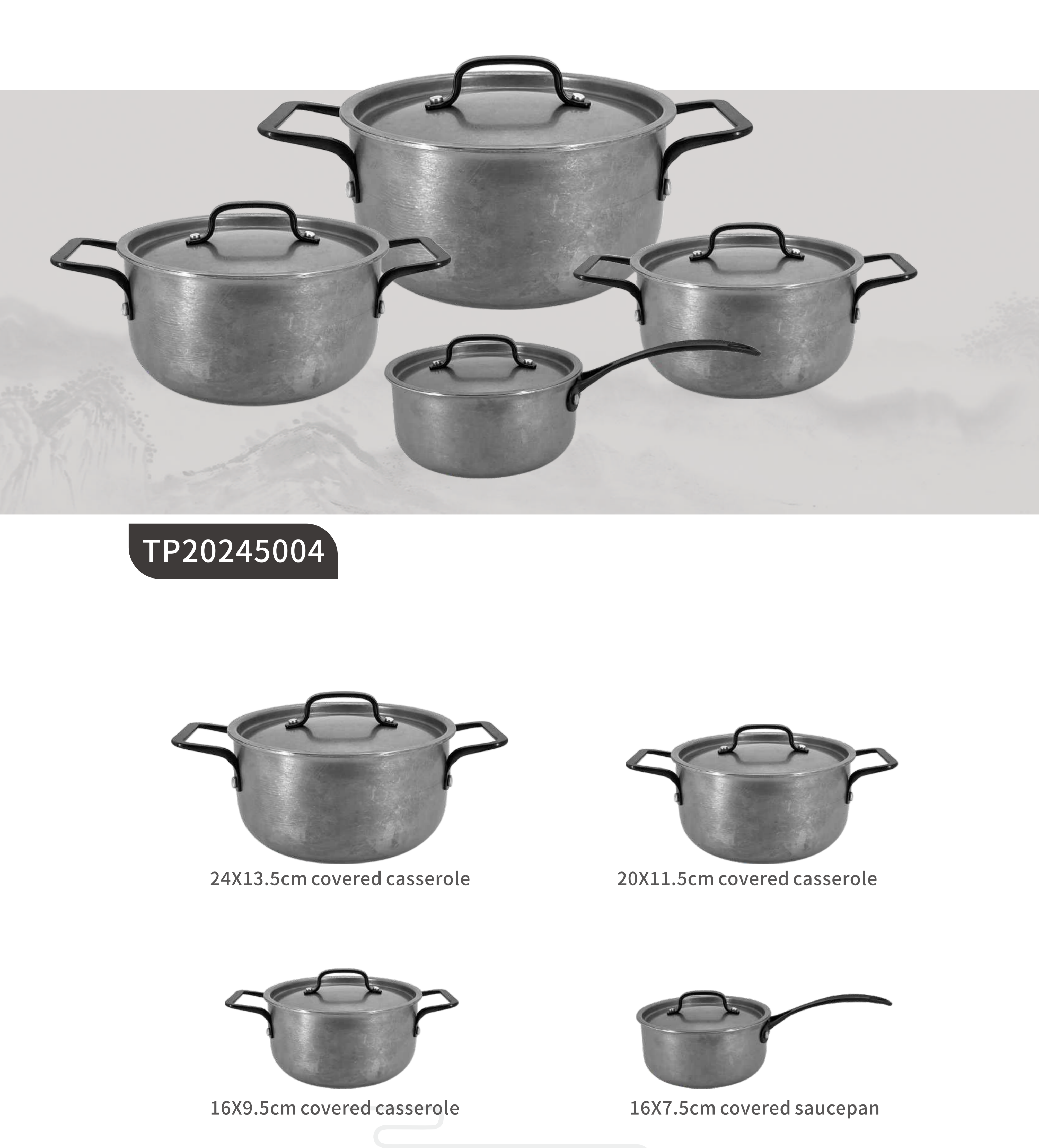 Stainless steel cookware sets