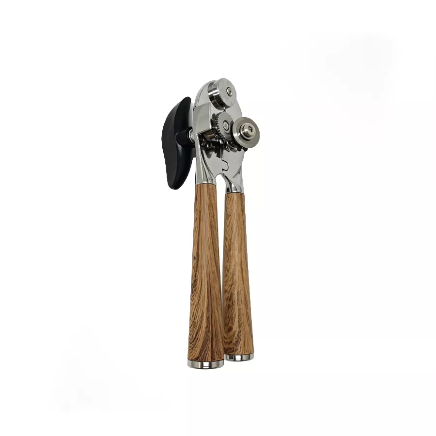 Can Opener With Wooden Handle