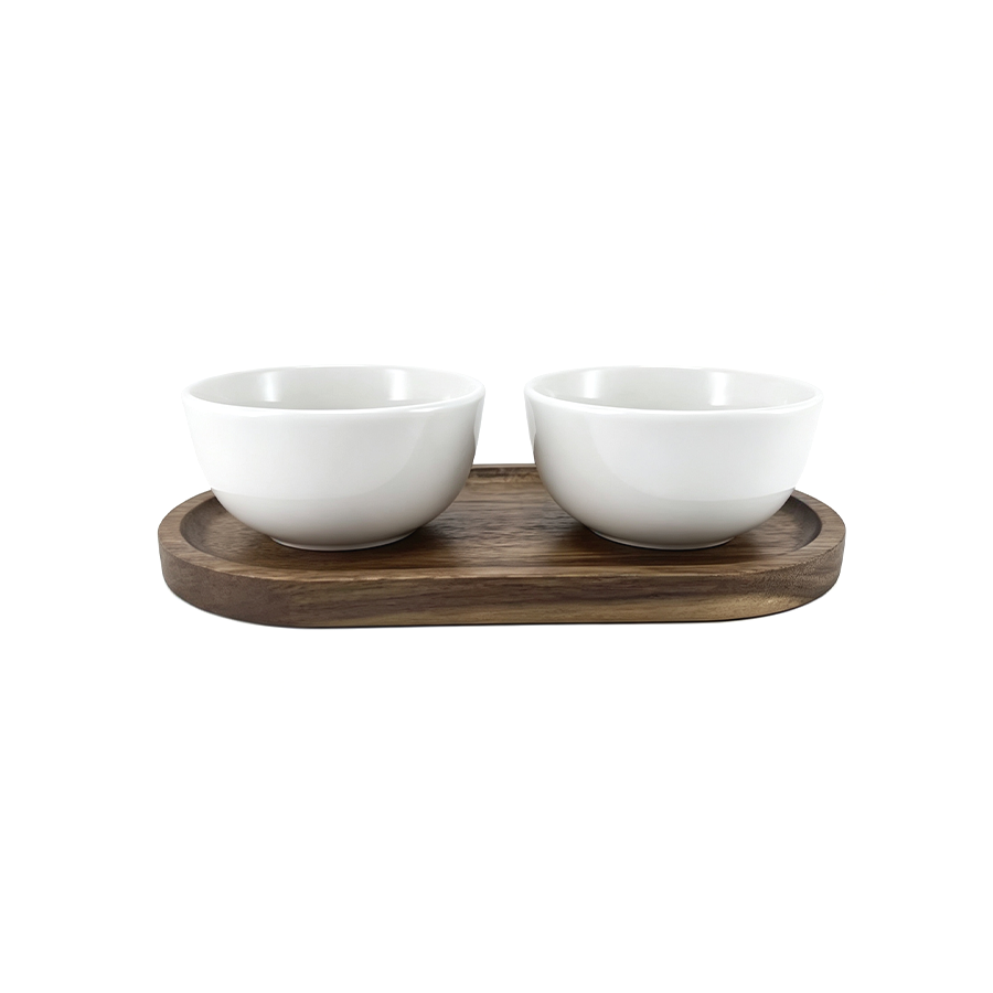 Ceramic cup sets with tray