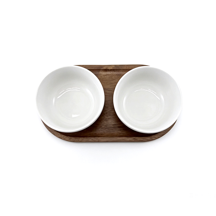 Ceramic cup sets with tray