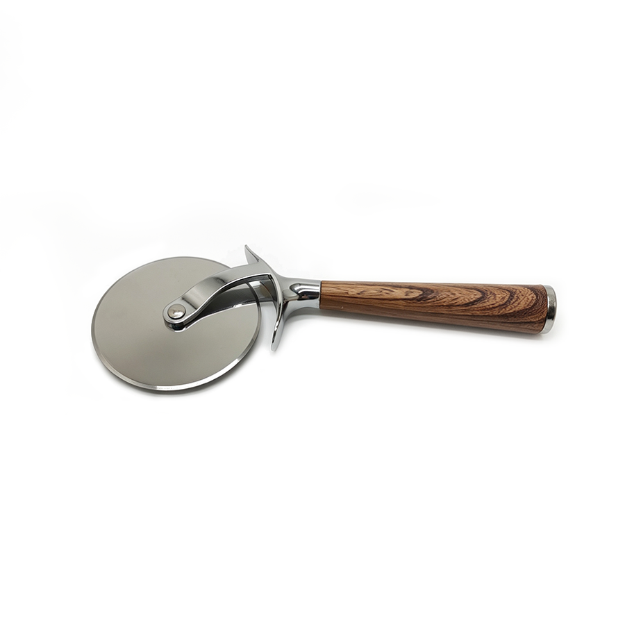 Pizza Cutter With Wooden Handle