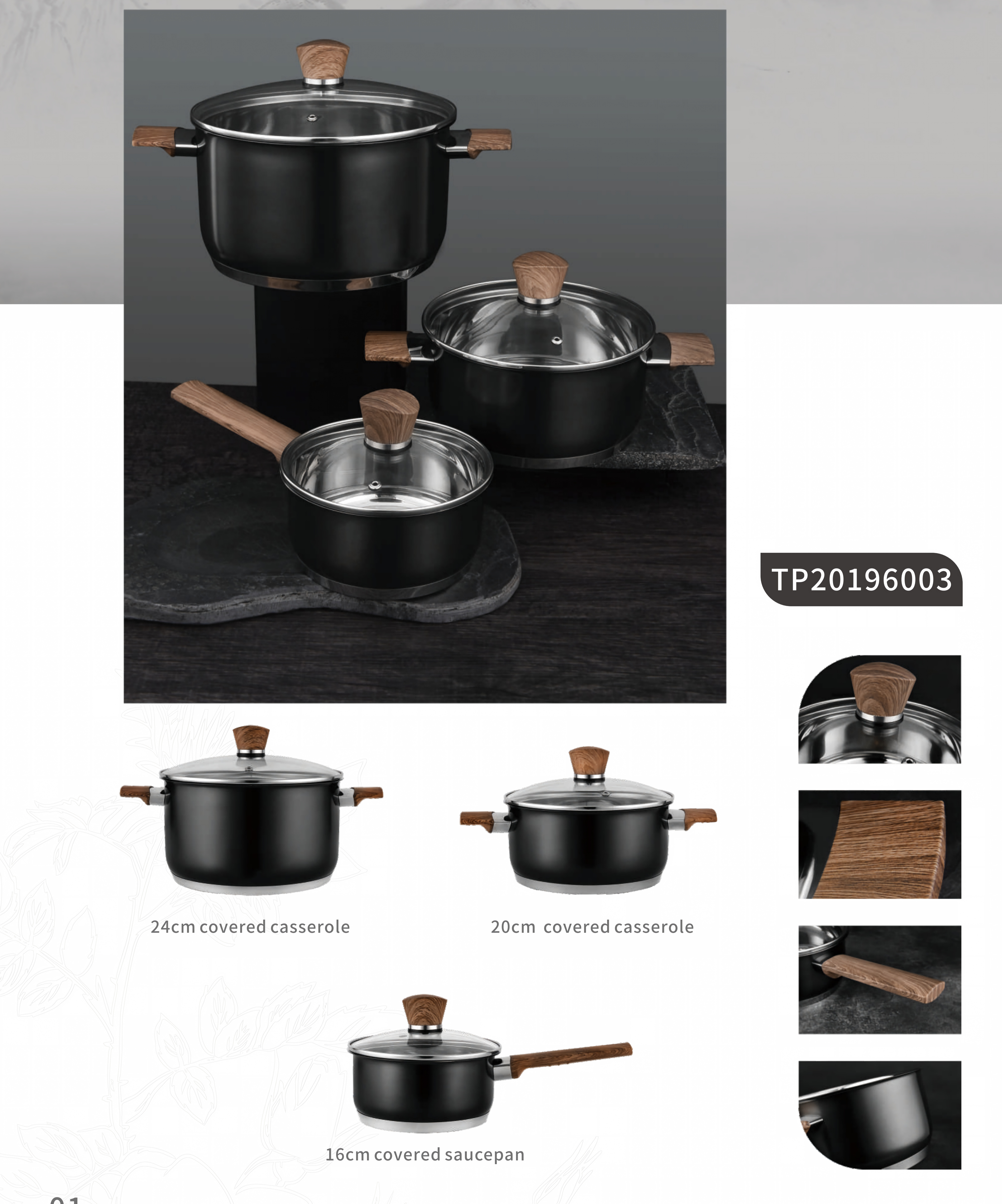 Stainless steel cookware sets