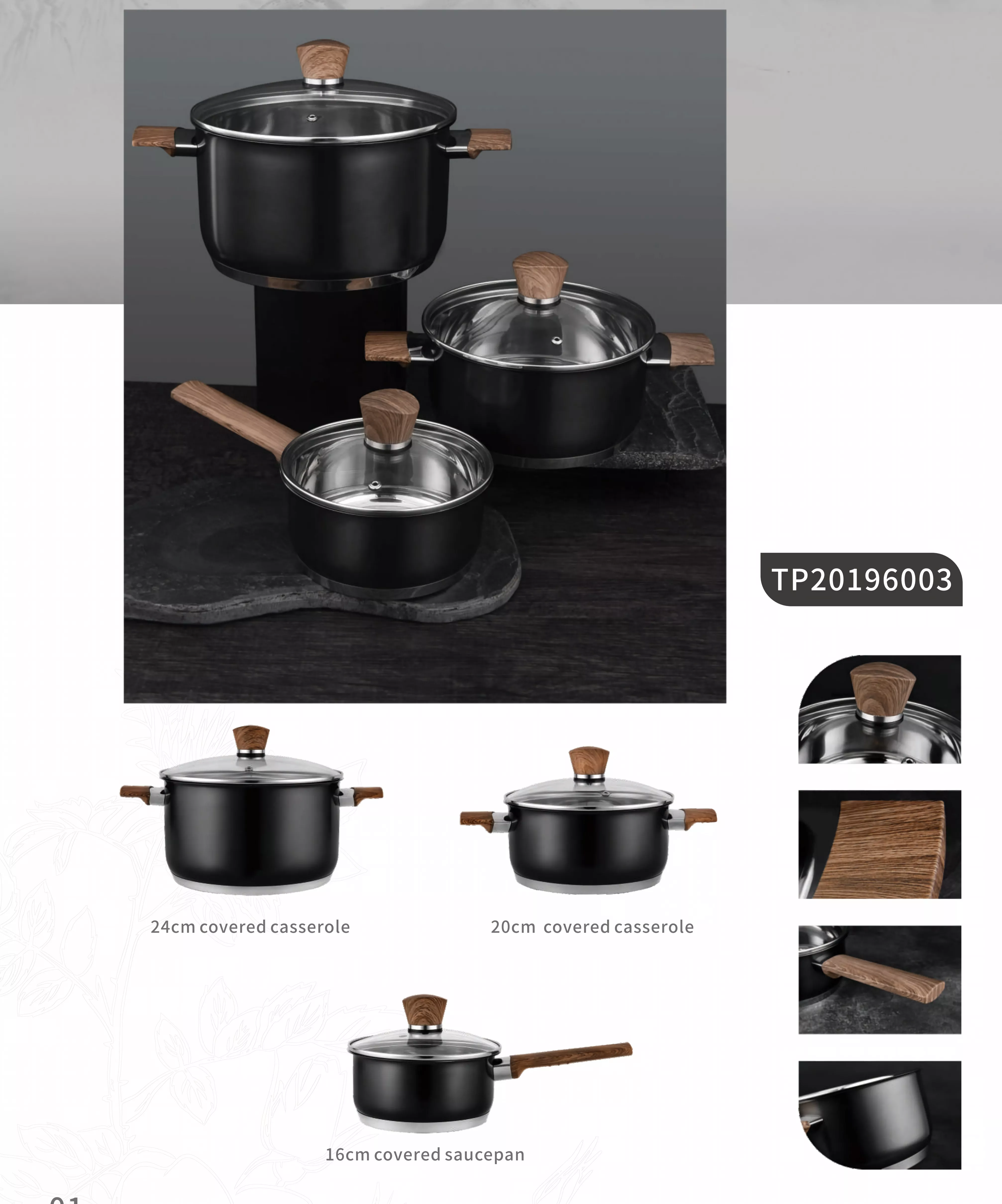 Stainless steel cookware sets
