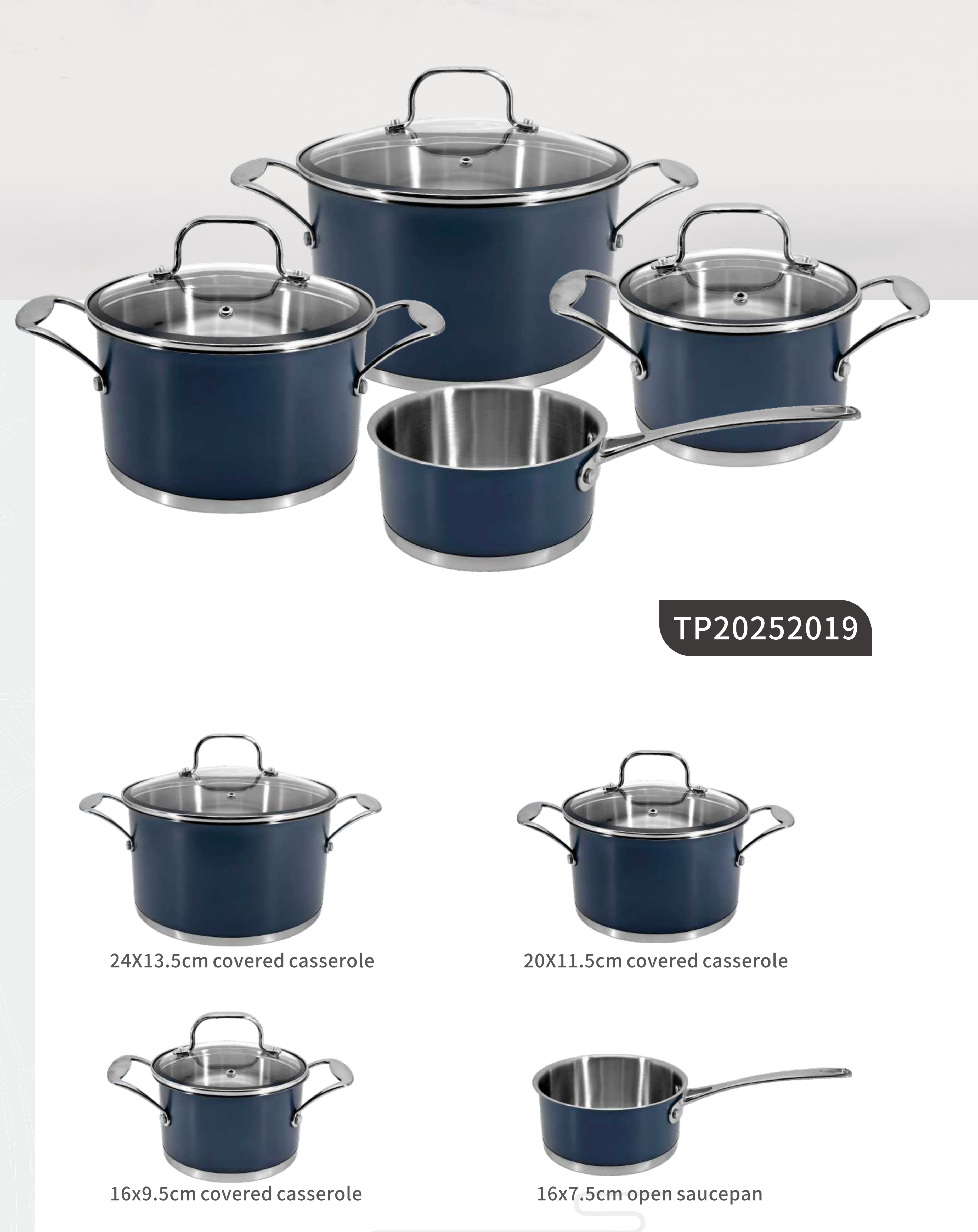 Stainless steel cookware sets